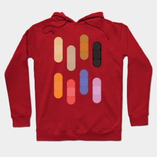 Adhesive Bandage Dressing Colorful Hoodie